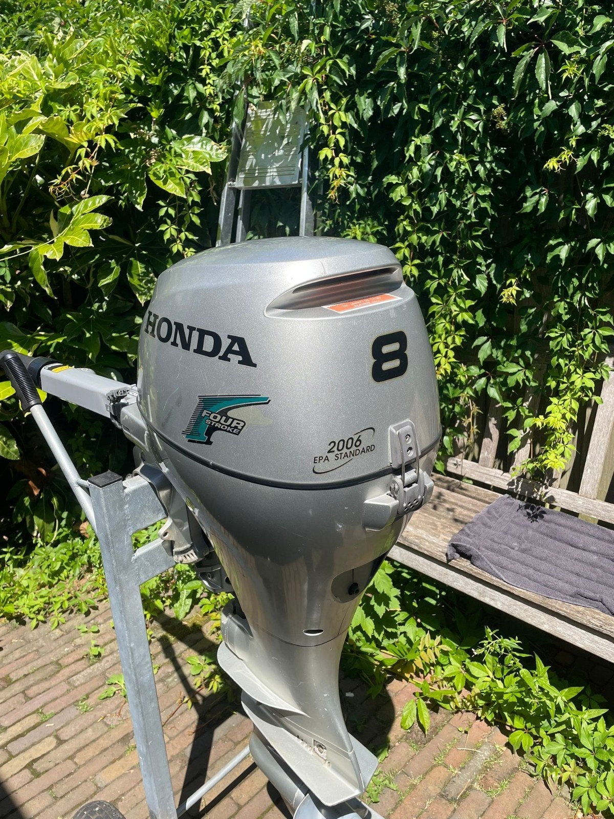 8pk 4takt kortstaart buitenboordmotor, Watersport en Boten, Buiten- en Binnenboordmotoren, Ophalen, 5 tot 10 pk, Viertaktmotor