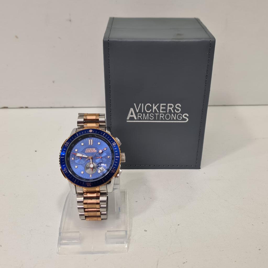 Vickers Armstrongs Grandeur Heren Horloge Compleet, Sieraden, Tassen en Uiterlijk, Horloges | Heren, Flex Ltd., Zo goed als nieuw