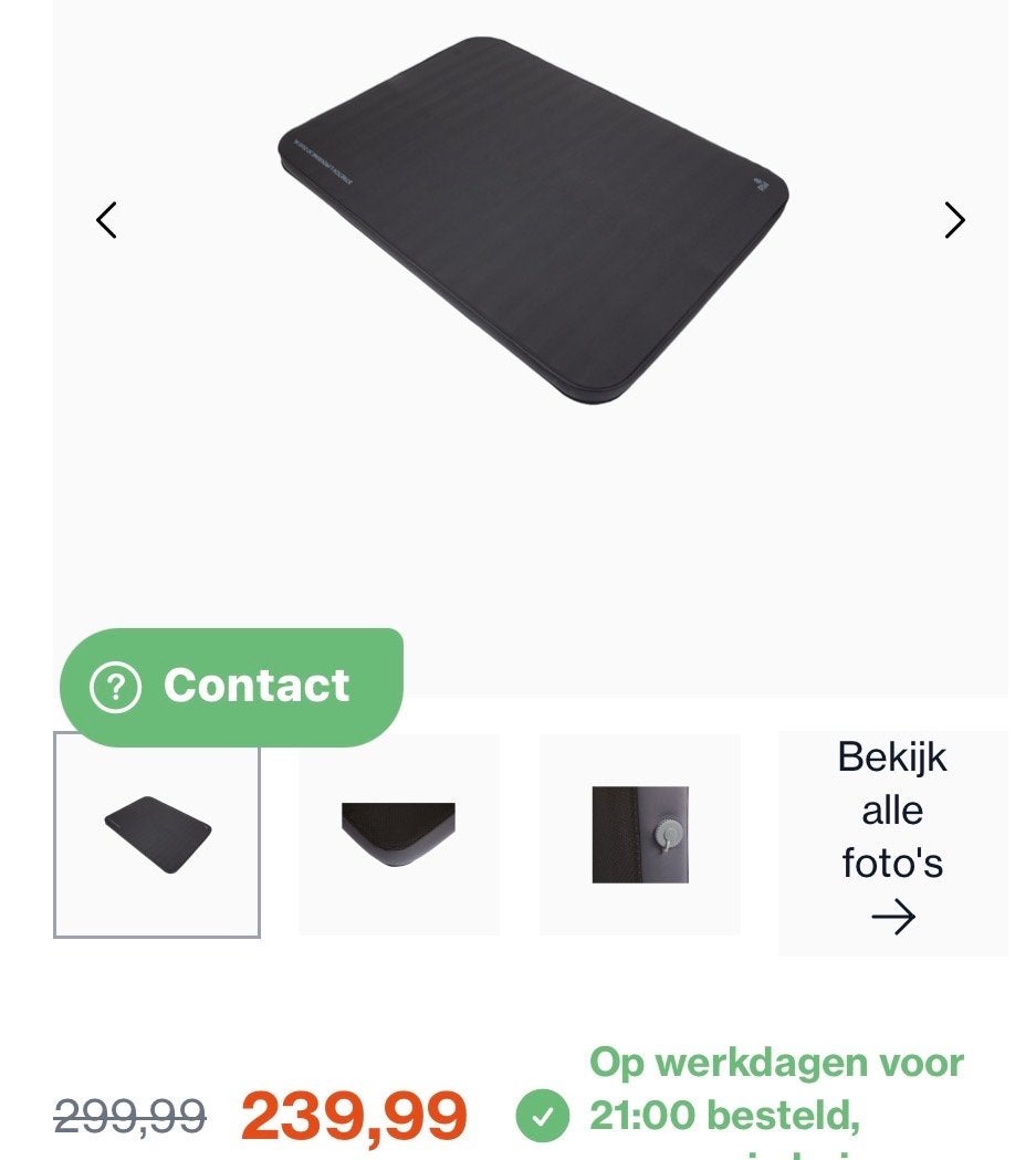 Redwood 2-persoons zelfinflating matras,, Ophalen of Verzenden, Zo goed als nieuw, 2-persoons