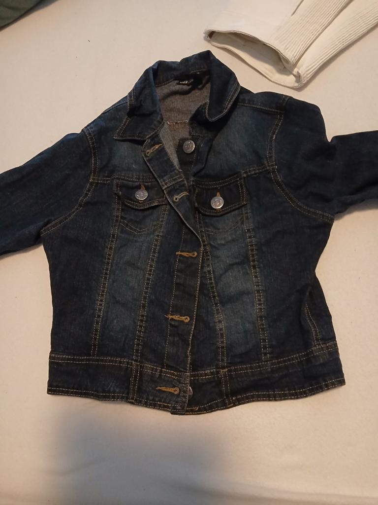 Leuk donkerblauw spijkerjasje., Ophalen, Zo goed als nieuw, Blauw