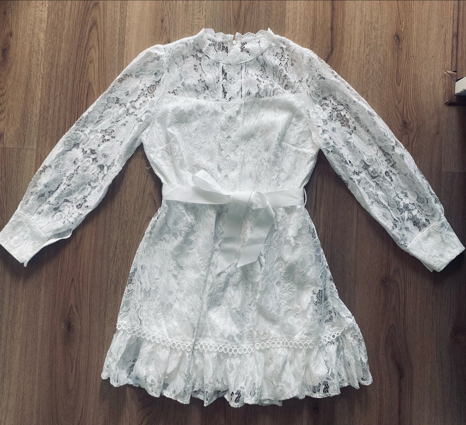Witte kanten jurk voor speciale gelegenheden/fotoshoots, Kleding | Dames, Jurken, Wit, Nieuw, Ophalen of Verzenden, Maat 36 (S)