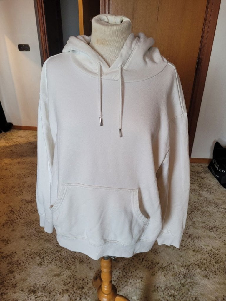 H&M Hoody Maat L off white, Maat 38/40 (M), H&M, Wit, Ophalen of Verzenden