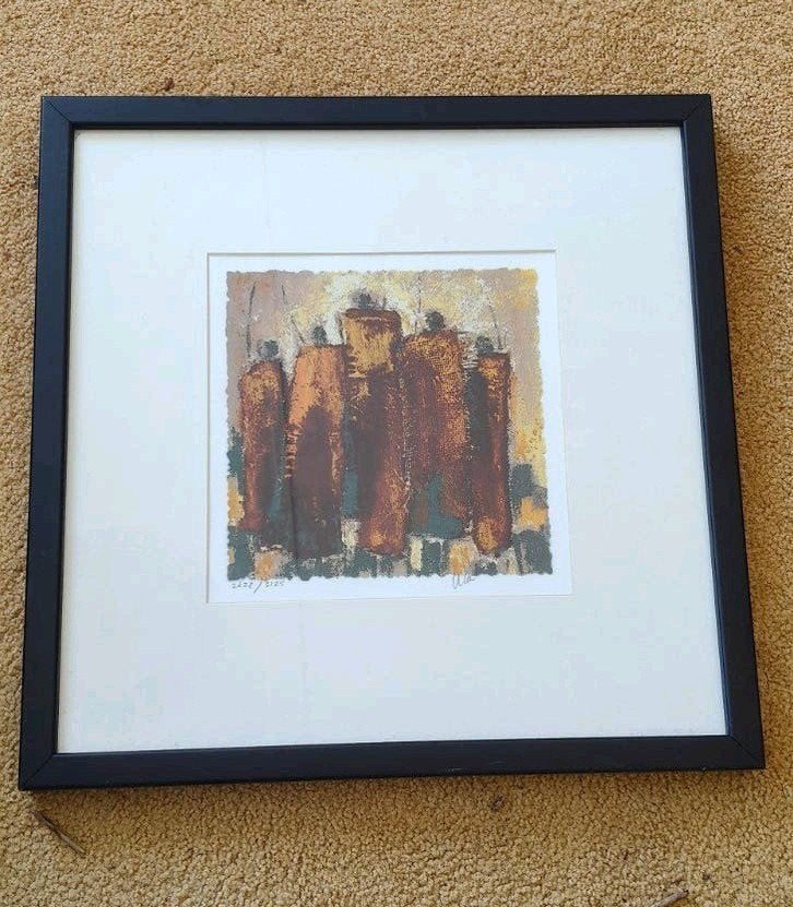 Alie Kruse-Kolk - Zeefdruk 'De Zeeftdruk', Antiek en Kunst, Gesigneerd, Ophalen, Abstract, Zeefdruk