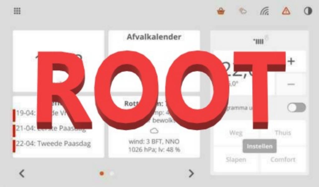 toon van Eneco thermostaat ROOTEN, Reparatie of verkoop, Doe-het-zelf en Verbouw, Verwarming en Radiatoren, Thermostaat, Gebruikt