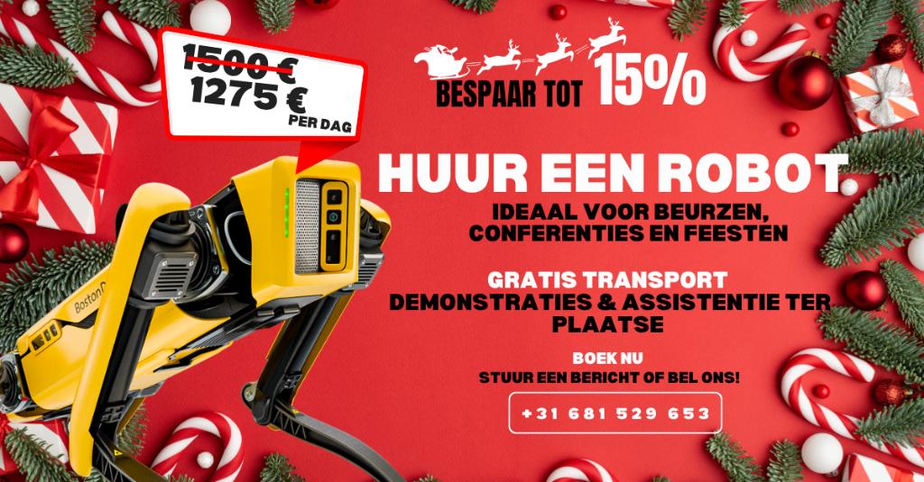 KERST DEALS – 15% KORTING OP ALLE ROBOTS!, Diensten en Vakmensen, Verhuur | Overig