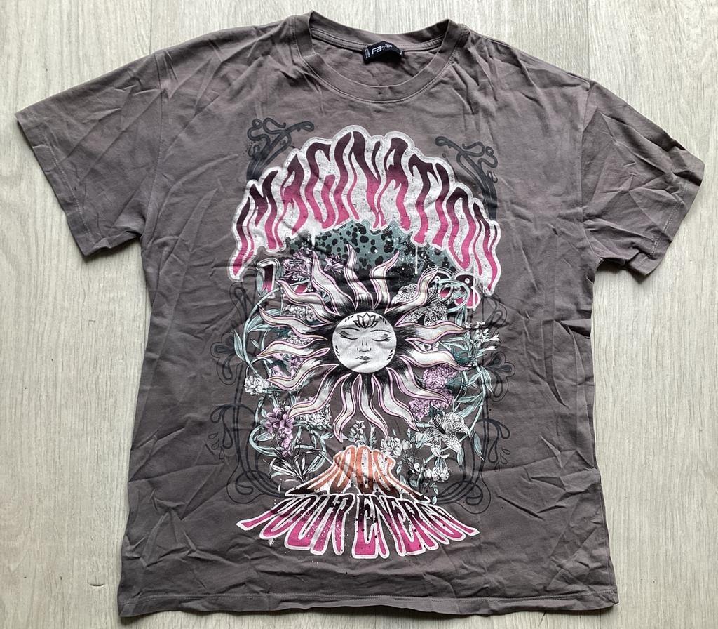 Grijs T-shirt maat S van FB sisters, Ophalen of Verzenden, Zo goed als nieuw, Korte mouw, Maat 36 (S)