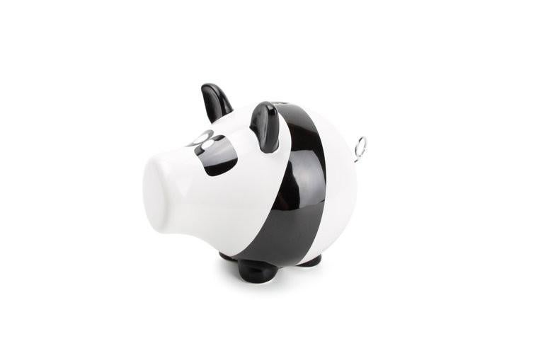 Spaarpot varken Panda Oink salt & pepper nieuw in doos, Ophalen, Nieuw, Steen, Aardewerk of Keramiek, Dier