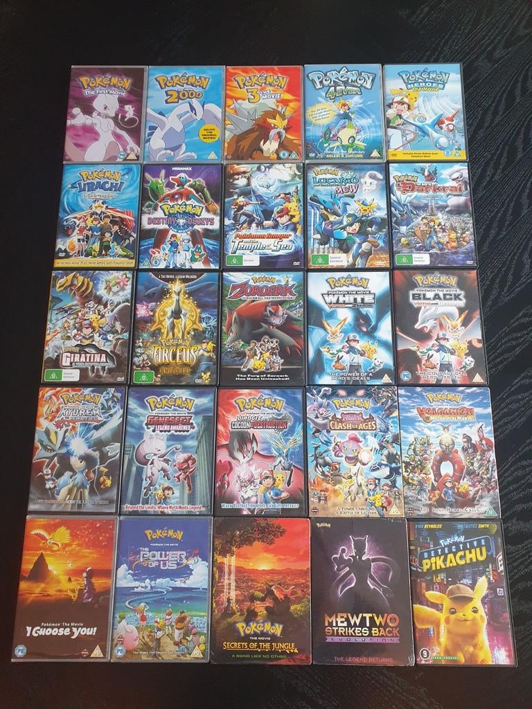 Pokemon dvd dvd's film films movie movies 1-24 compleet, Tekenfilm, Amerikaans, Boxset, Ophalen of Verzenden