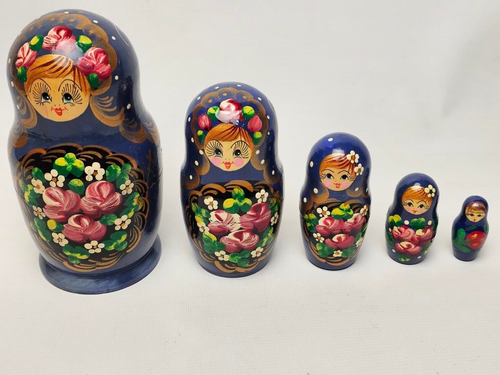 # Matroesjka- Baboesjka poppetjes. 5 nest poppetje, Antiek en Kunst, Antiek | Speelgoed, Ophalen of Verzenden