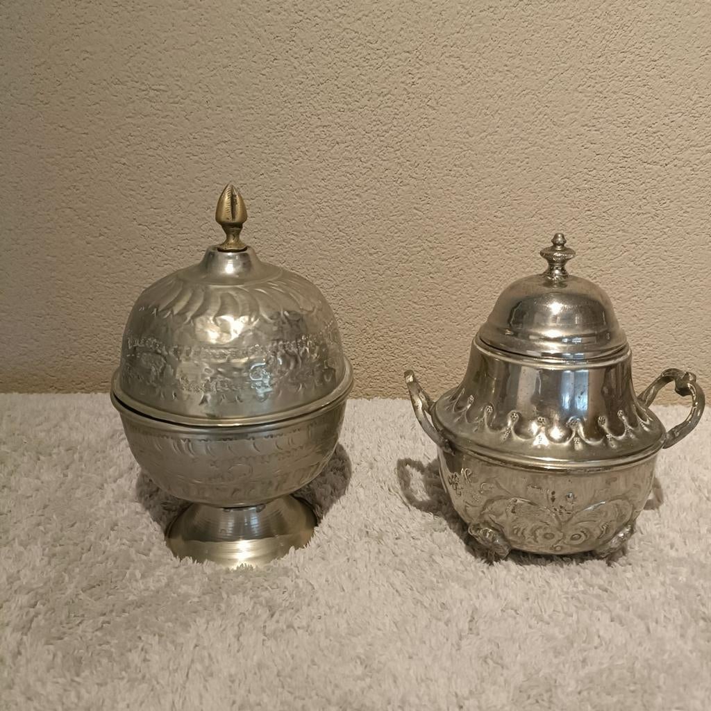 Twee Marokkaanse suikerpotten, Ophalen of Verzenden