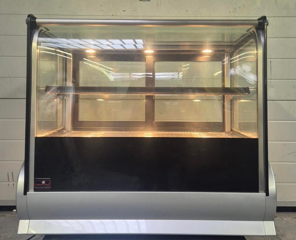 CaterChef warmhoudvitrine 90 cm, horeca, nette staat, Ophalen, Gebruikt, Overige typen