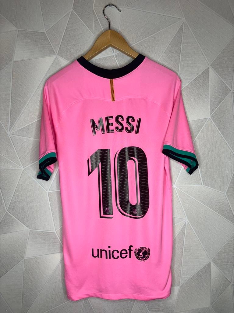 FC Barcelona 3de 2020/2021 Messi, Maat M, Ophalen of Verzenden, Zo goed als nieuw, Shirt