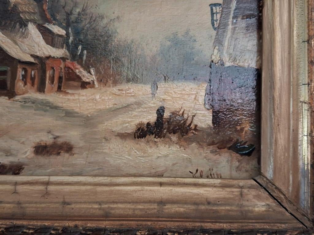 Schilderij L.J.Kleijn ( 1817- 1897), Antiek en Kunst, Kunst | Schilderijen | Klassiek, Ophalen