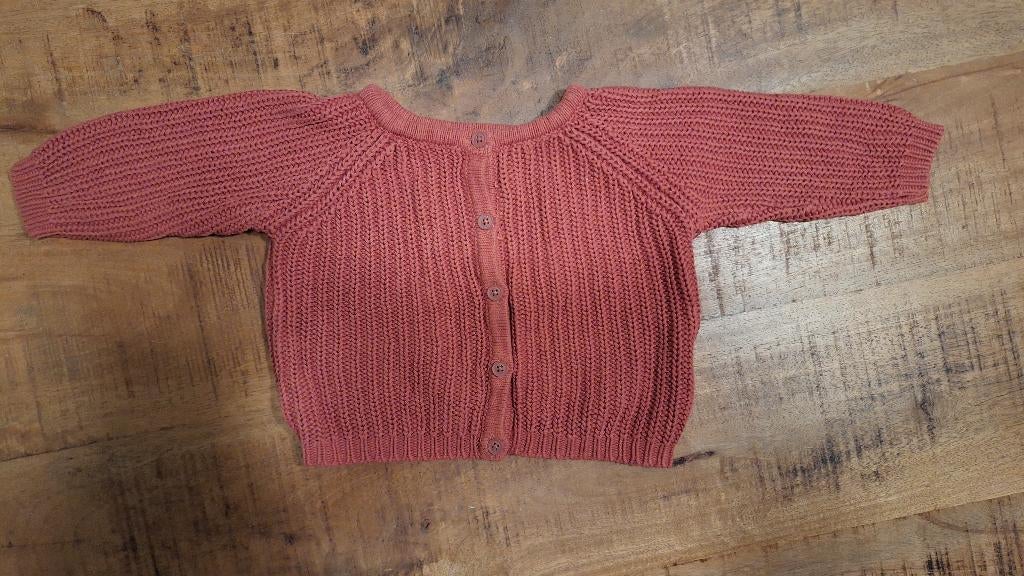 Vestje bordeaux maat 62, Ophalen of Verzenden, Zo goed als nieuw, Jongetje of Meisje, Truitje of Vestje