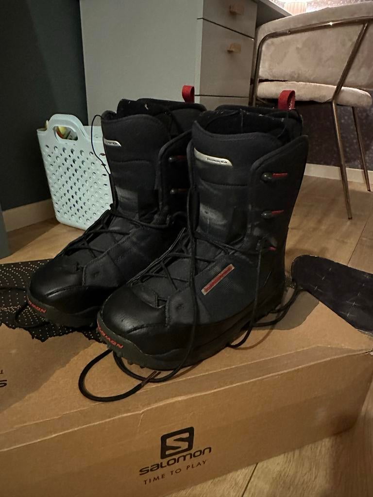 Snowboardschoenen - Maat 45 44 Salomon, Sport en Fitness, Snowboarden, Ophalen of Verzenden, Gebruikt, Schoenen