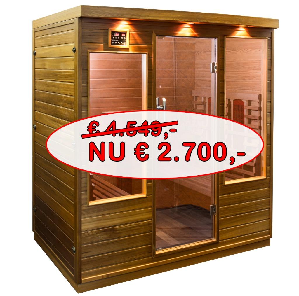 Health-Wave SC9004 Infraroodsauna, aanbieding!, Ophalen, Nieuw, Infrarood, Complete sauna