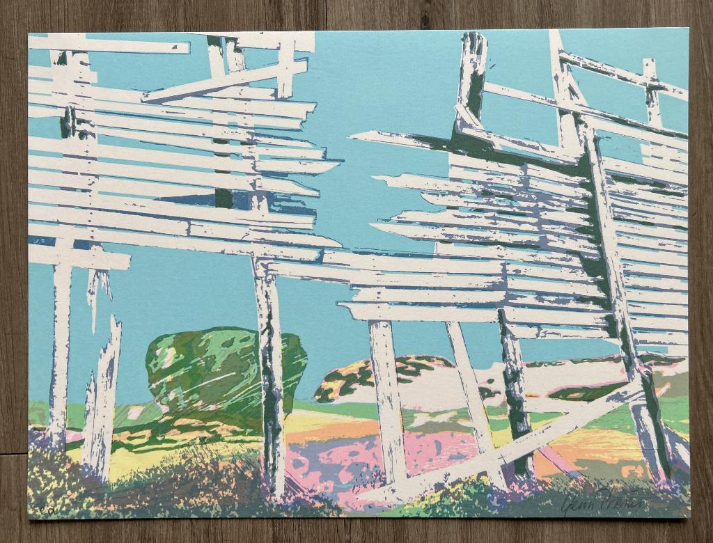 Zeefdruk Glenn Priester, Antiek en Kunst, Verzenden