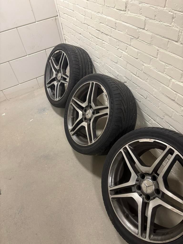 ❗️NU MEENEMEN ❗️€130,-❗️3 Mercedes Velgen 18 inch met Banden, Auto-onderdelen, 18 inch, Gebruikt, Overige, Banden en Velgen