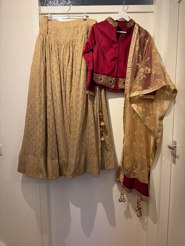 Lengha, Kleding | Dames, Gelegenheidskleding, Overige typen, Verzenden, Zo goed als nieuw, Roze