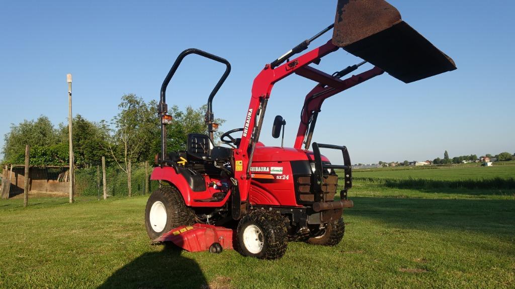 Shibaura SX24 smalspoor trekker met voorlader en maaidek, Ophalen, Overige typen