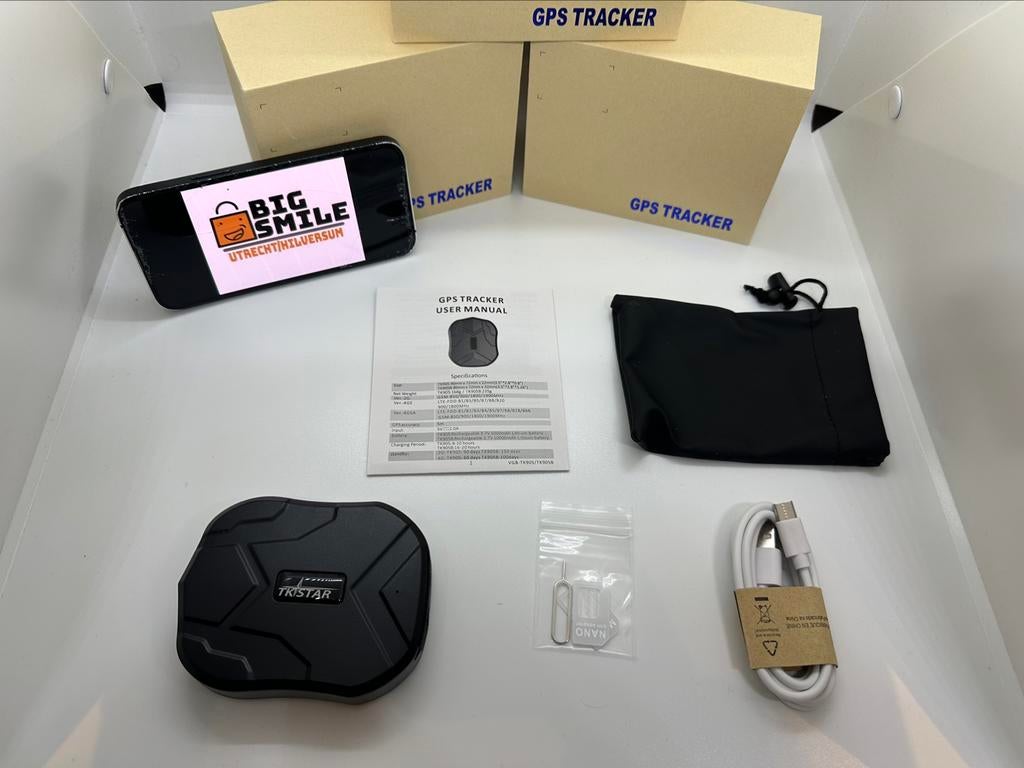 TKSTAR 4G GPS tracker volgsysteem beveiliging incl app OP=OP, Ophalen of Verzenden, Nieuw