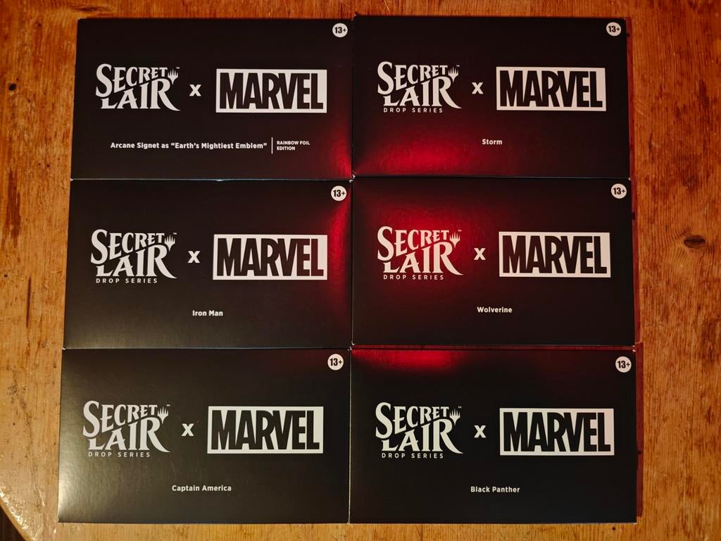 Marvel Secret Lair non-foil bundle incl. arcane signet bonus, Ophalen of Verzenden, Foil