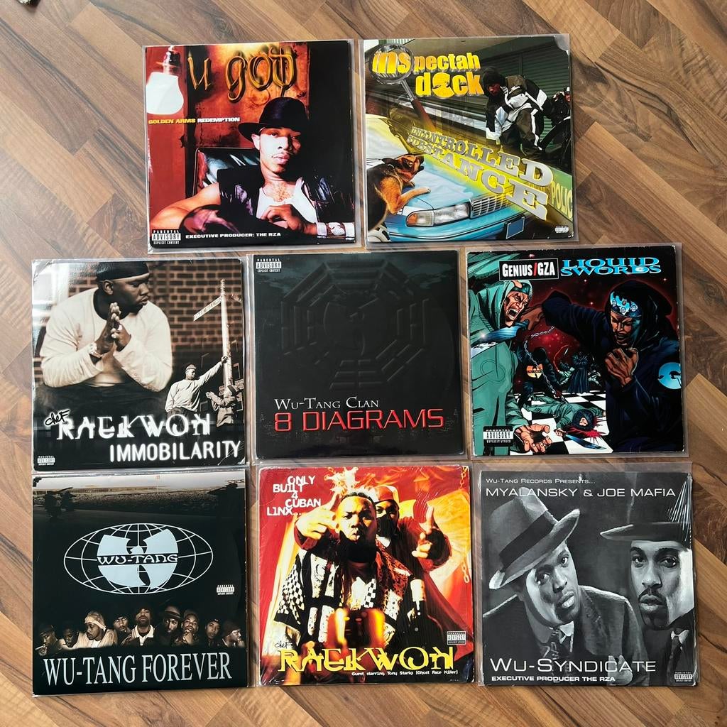 8x Original Wu-Tang Vinyl Records / Hip Hop, Cd's en Dvd's, Vinyl | Hiphop en Rap, Ophalen, 2000 tot heden, Zo goed als nieuw
