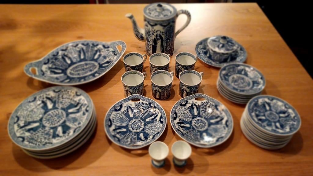 Mosa Lange Lijs  Servies 30 delig, Antiek en Kunst, Ophalen of Verzenden