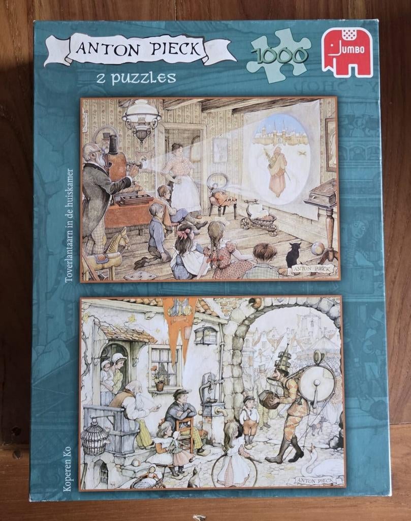 Nostalgische puzzels van Anton Pieck. 1000 stukjed, Ophalen, 500 t/m 1500 stukjes, Zo goed als nieuw