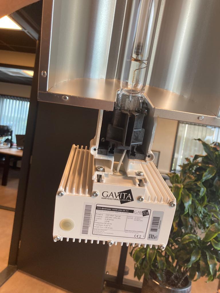 Gavita 1000 watt 400 v kweeklamp compleet met bulb, Ophalen, Zo goed als nieuw, Kweeklamp
