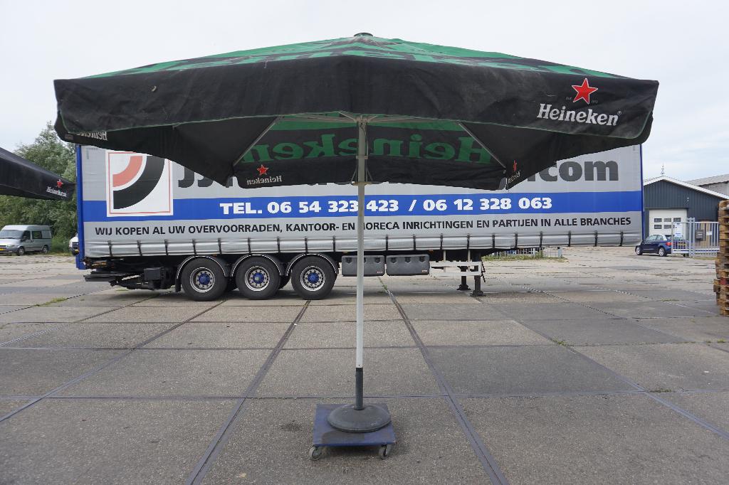 Heineken horeca parasol, parasols | 3x3, Ophalen, Gebruikt, Waterdicht, Stokparasol