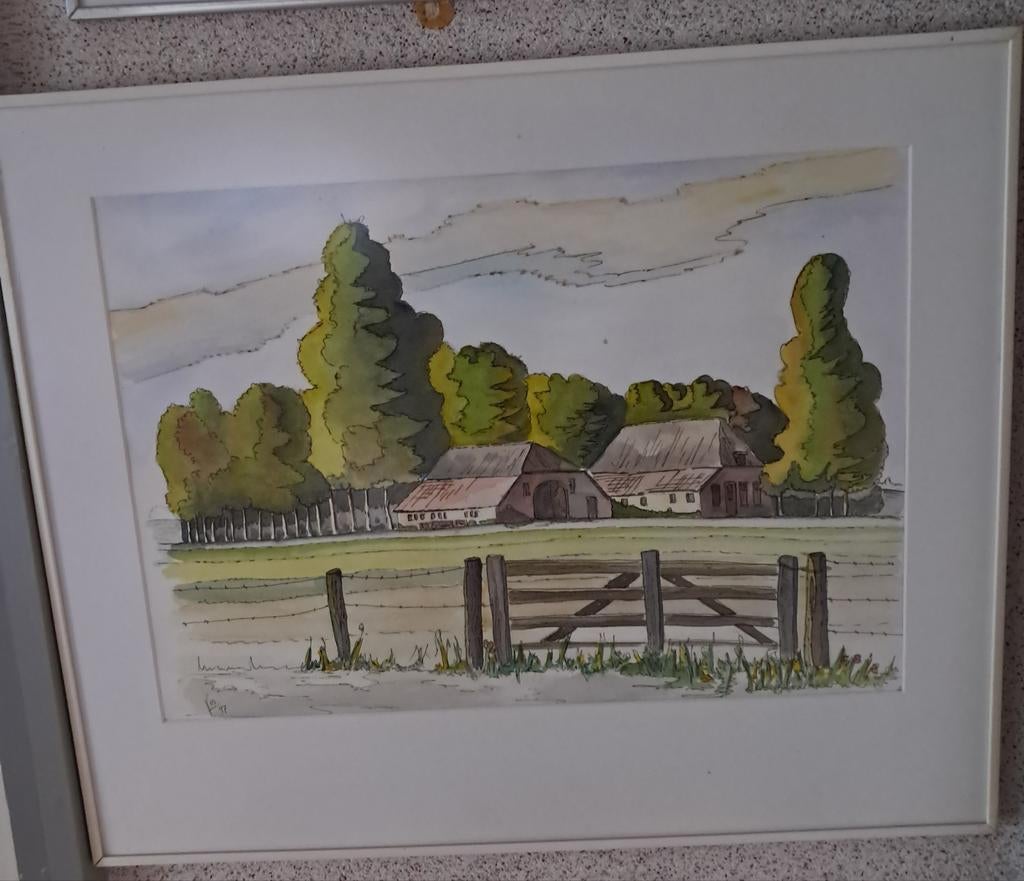 Aquarel van Jan van Os., Antiek en Kunst, Ophalen of Verzenden