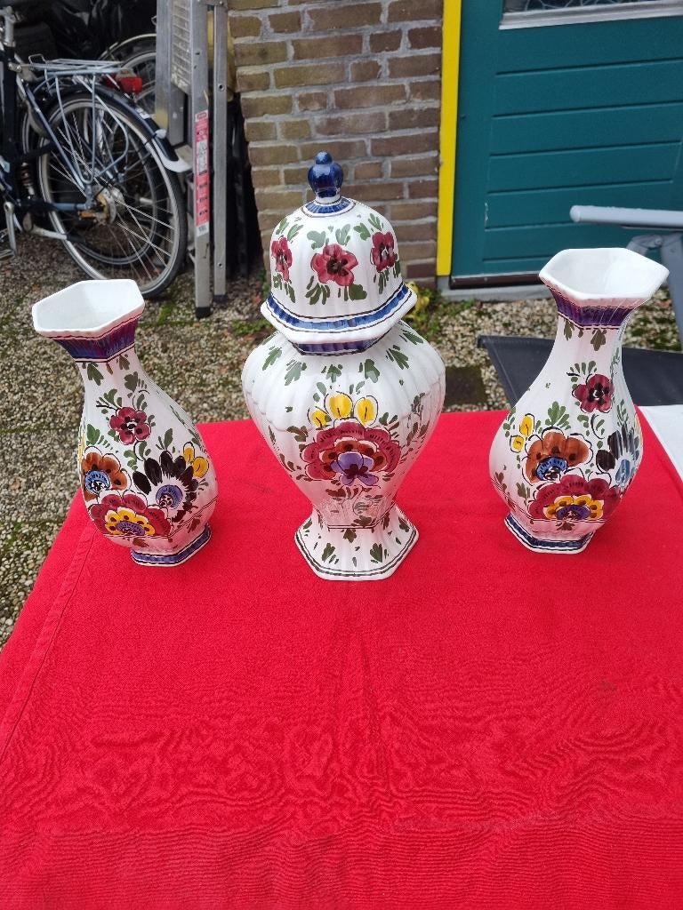 Kaststel, Huis en Inrichting, Woonaccessoires | Vazen, Overige kleuren, Aardewerk of Porselein, Ophalen of Verzenden, Zo goed als nieuw