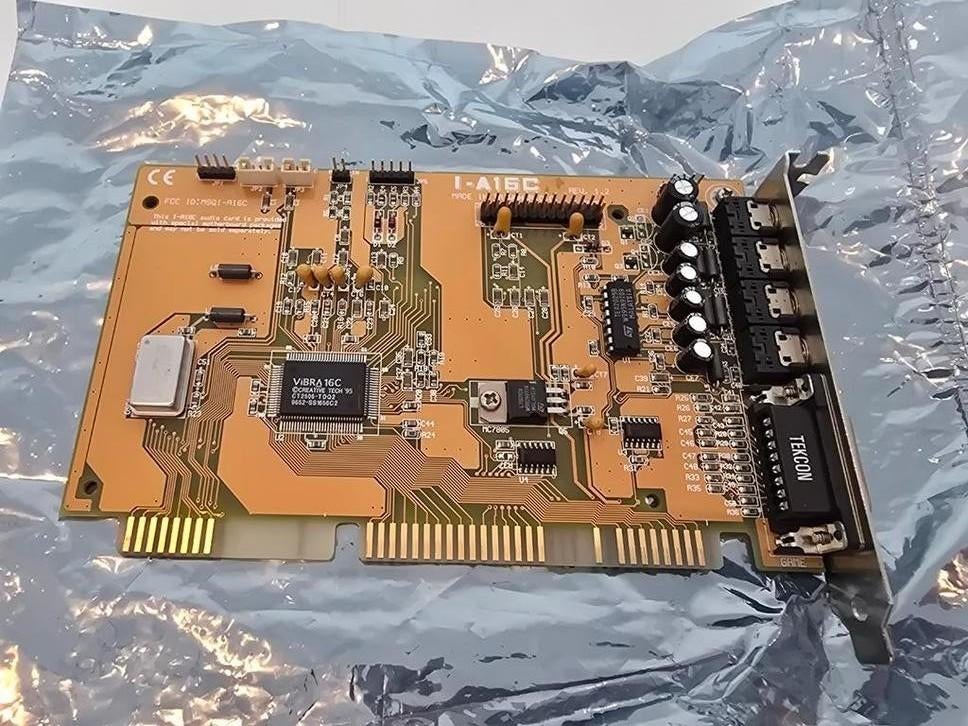 Asus I-A16C ISA Soundblaster 16 + waveblaster header, Computers en Software, Vintage Computers, Ophalen of Verzenden, Asus