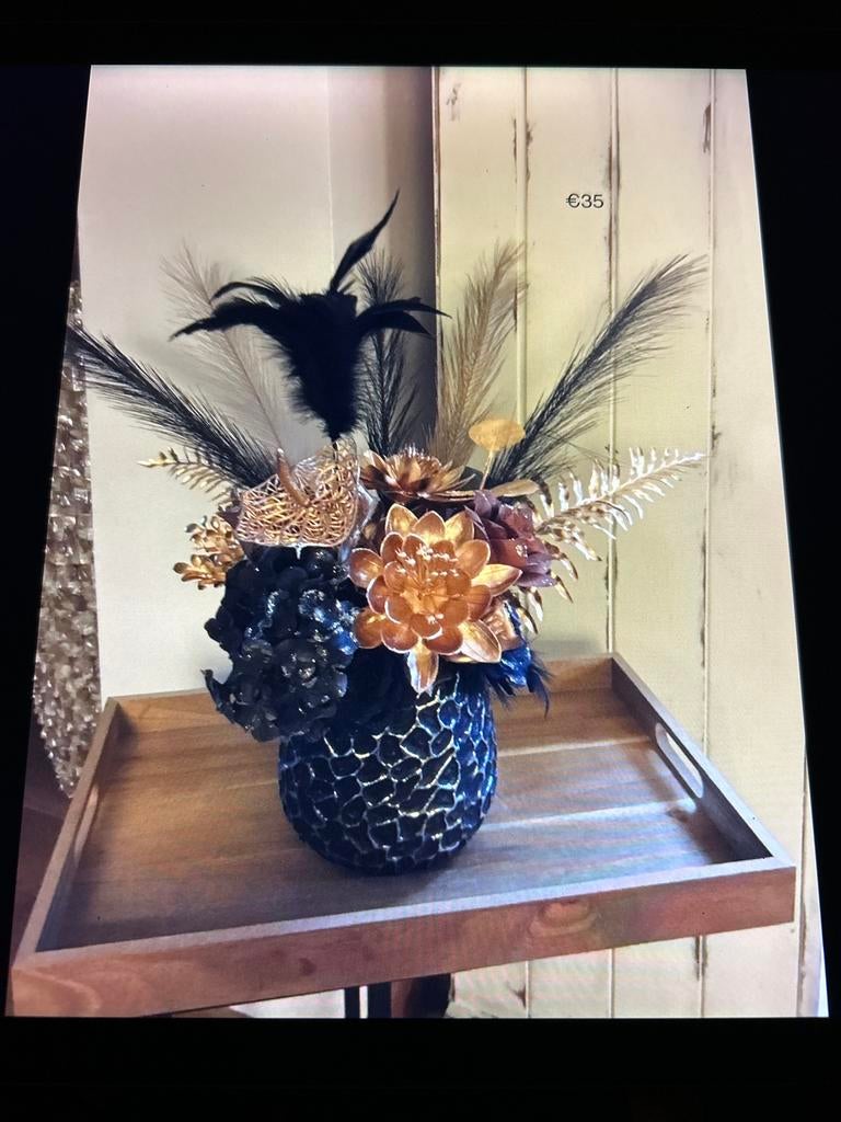PTMD Bloempot met Kunstbloemen, Huis en Inrichting, Woonaccessoires | Kunstplanten en Kunstbloemen, Nieuw, Binnen, Ophalen of Verzenden
