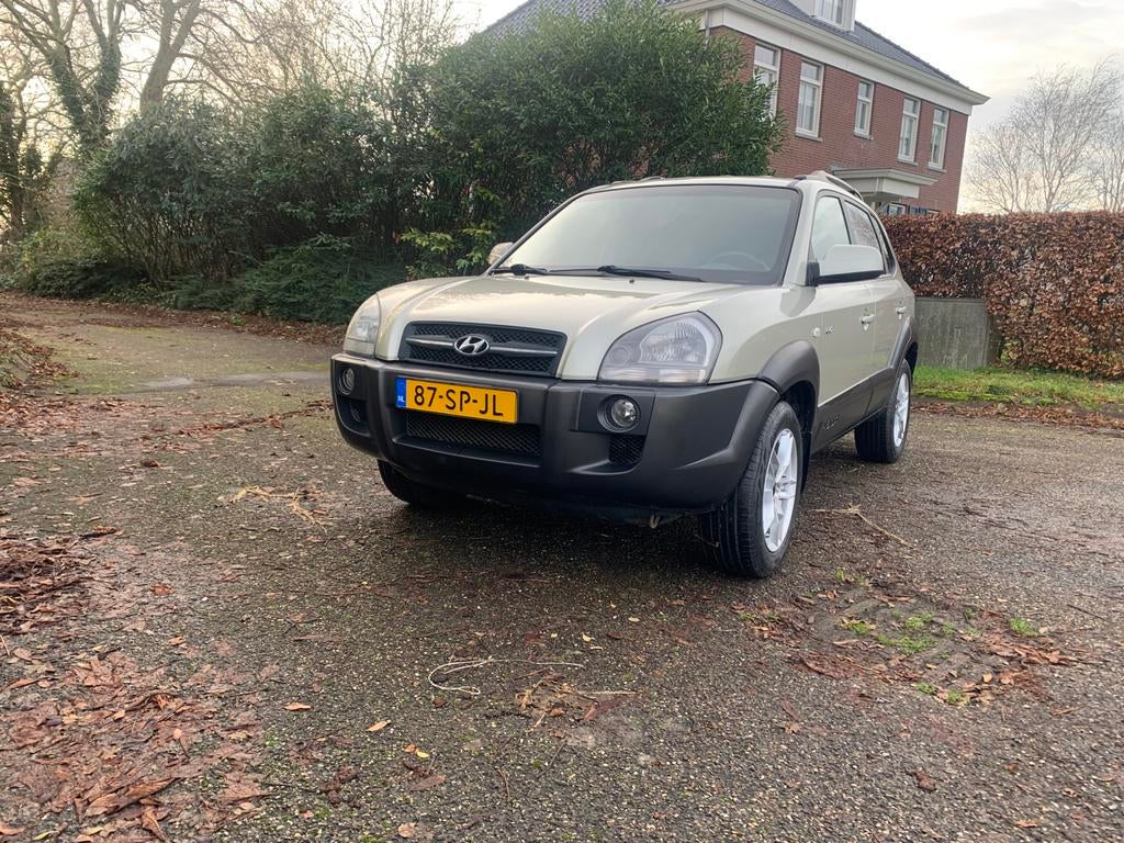 Hyundai Tucson 2.7 V6 4WD 2006 NAP Airco Trekhaak 1 jr APK, Automaat, 2656 cc, Bedrijf, 1600 kg