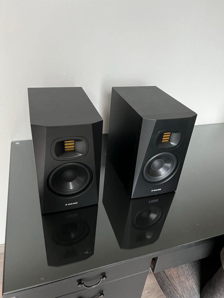 Adam Audio T5V Studio Monitors - Perfecte Staat!, Overige merken, Ophalen of Verzenden, Zo goed als nieuw, 60 tot 120 watt