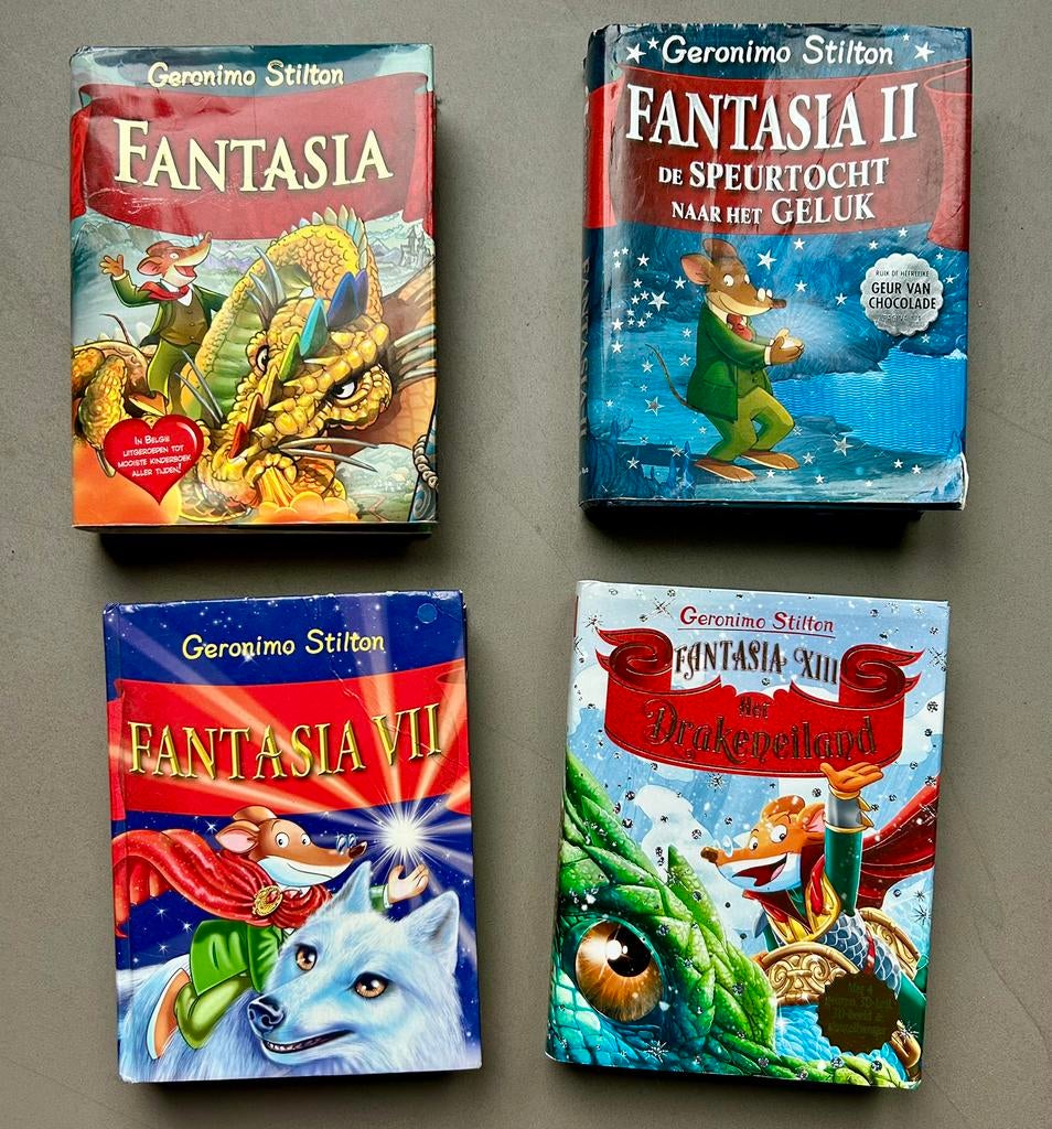 4 st. Geronimo Stilton Fantasia, Ophalen, Zo goed als nieuw, Fictie