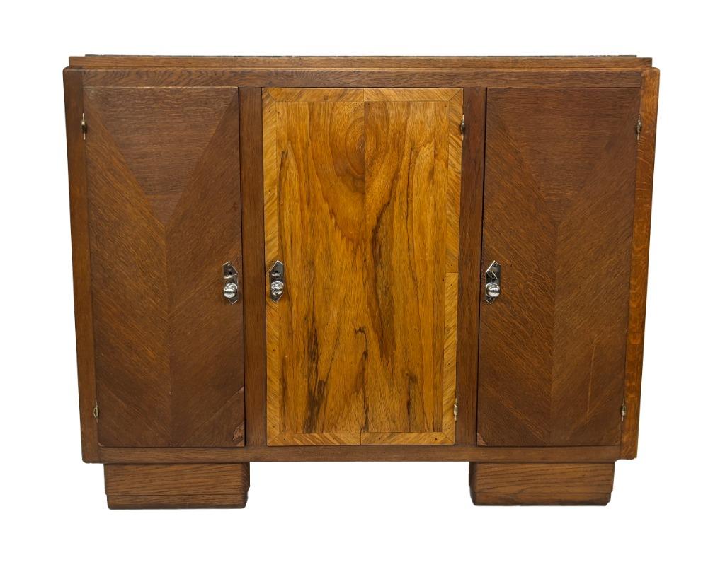 Art Deco dressoir kast jaren 30 met marmeren blad design, Ophalen