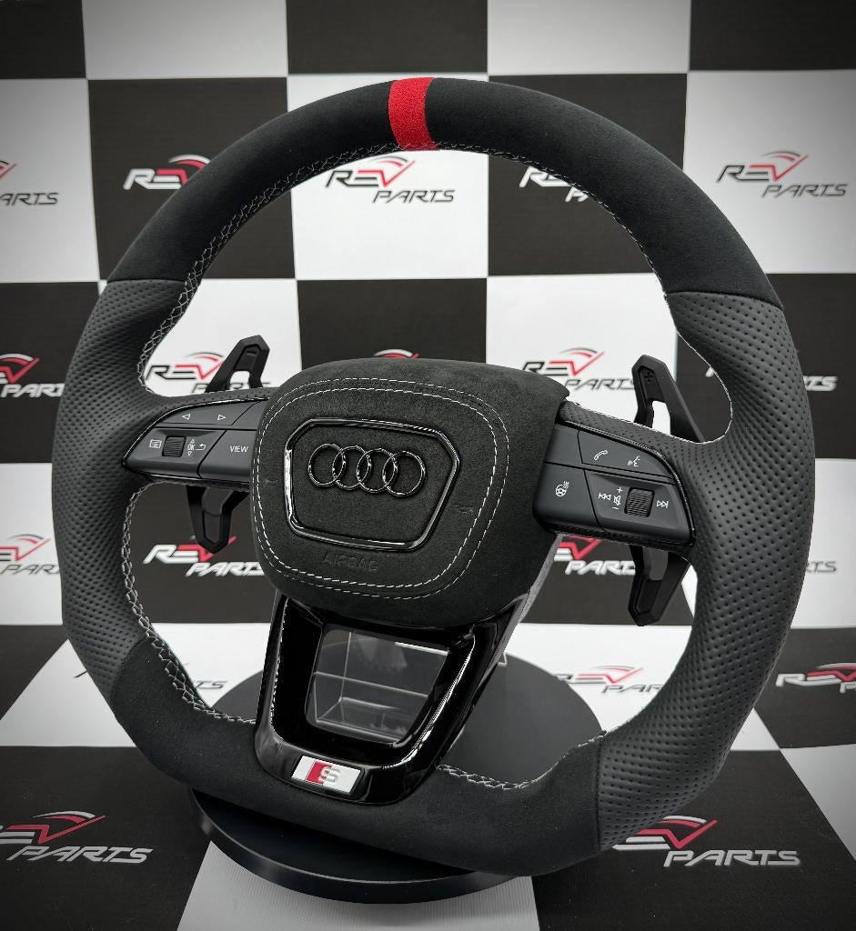 Audi compleet stuur upgrade S RS Sline leer alcantara, Auto diversen, Tuning en Styling, Ophalen of Verzenden, ., ., .