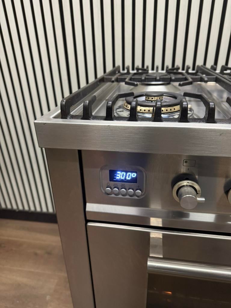 Luxe Boretti Fornuis 6 pits Multifunctioneel 300 C 90 cm, Witgoed en Apparatuur, Fornuizen, Fornello Esperta, Grill, Ophalen of Verzenden