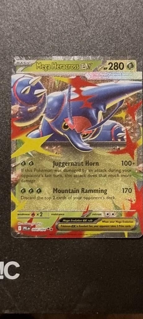 Mega Heracross EX - Nieuwstaat!, Ophalen of Verzenden, Nieuw, Losse kaart, Foil