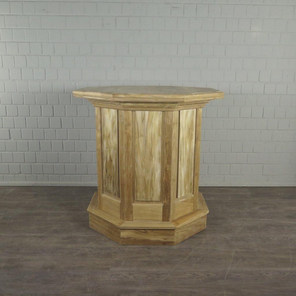 20999 Statafel Bartafel Teak Ø 1,14 m, Ophalen, Nieuw