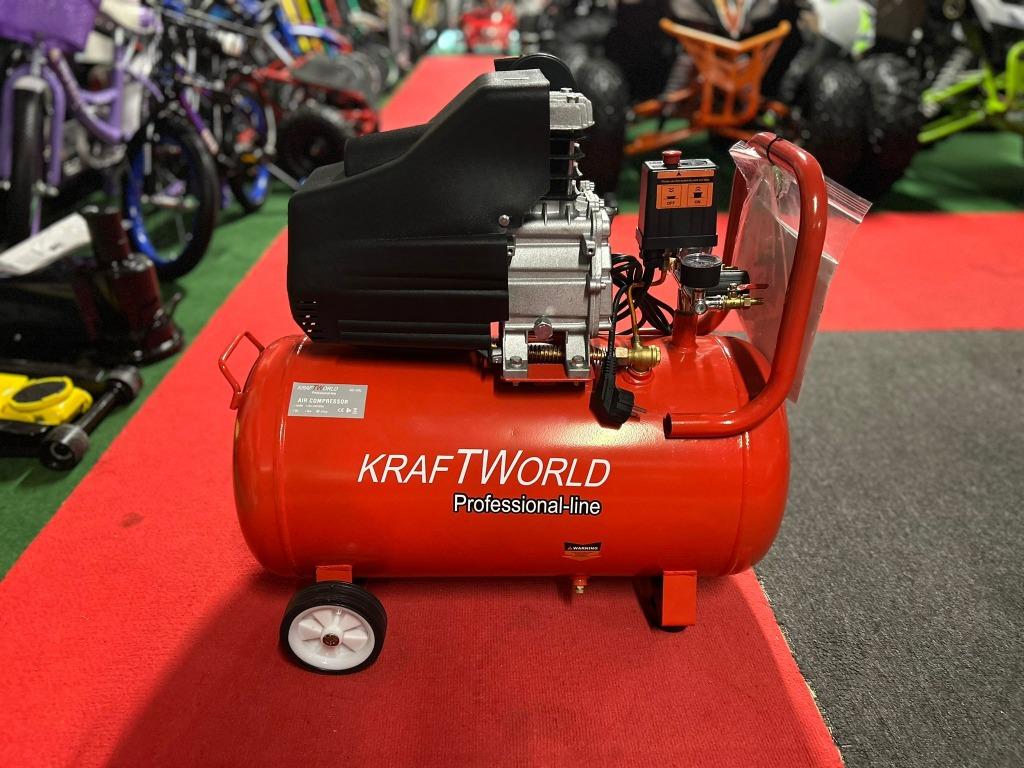 Kraftworld - Compressor - NIEUW Leverbaar!, Doe-het-zelf en Verbouw, 6 tot 10 bar, Nieuw, Ophalen of Verzenden, Minder dan 200 liter/min