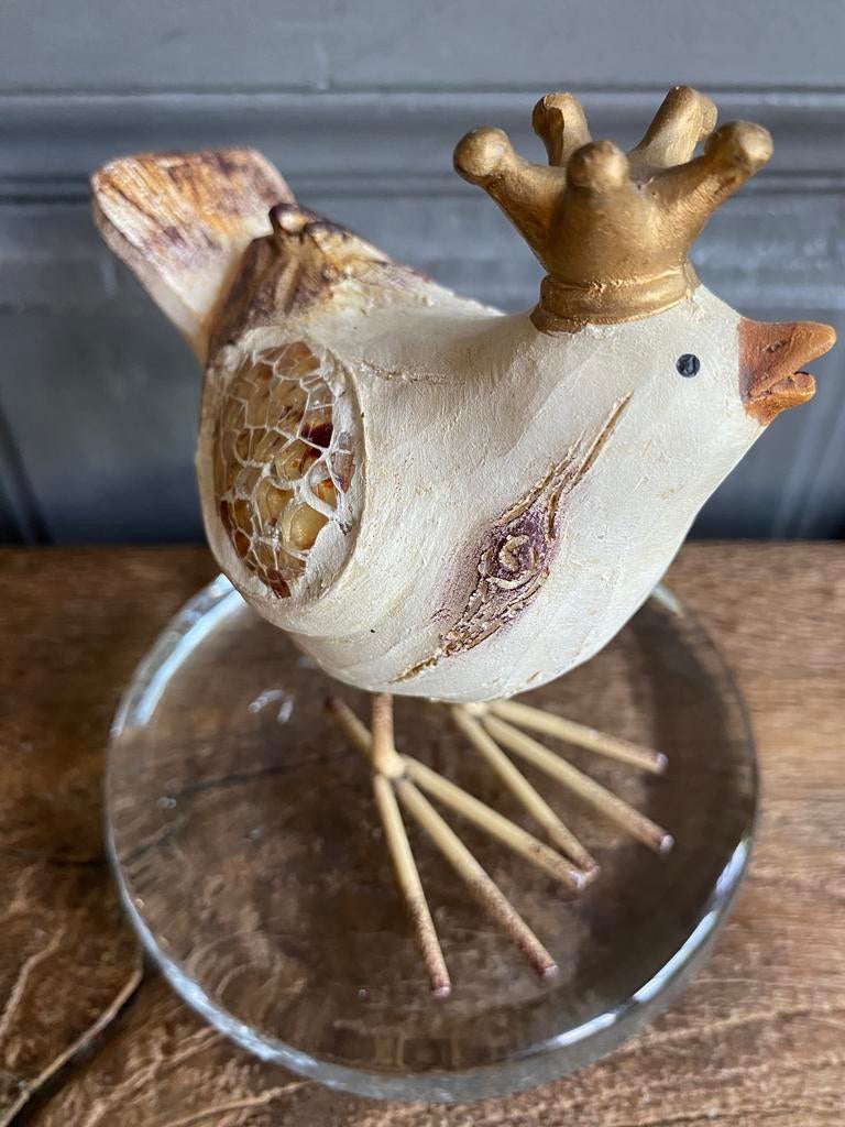 Vogeltje - Glas-mozaïek vleugels!, Huis en Inrichting, Ophalen of Verzenden, Zo goed als nieuw