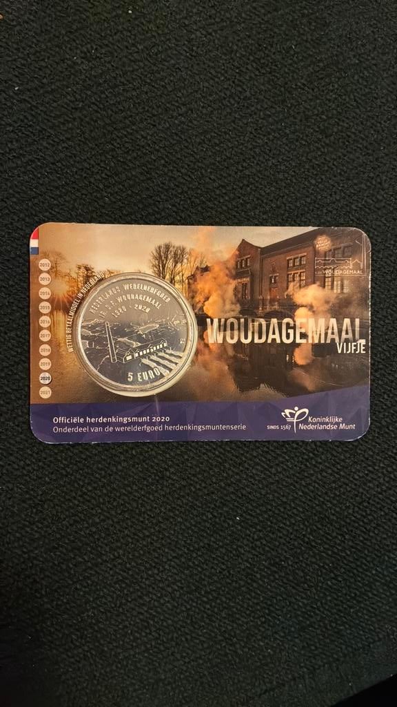 Woudagemaal vijvje, Ophalen of Verzenden, Koningin Beatrix, Euro's, Losse munt