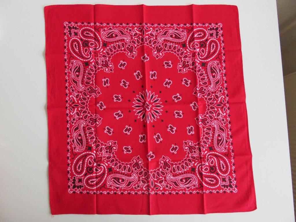 Boeren zakdoek, bandana Rood (sjaaltje), Maat 38/40 (M), Ophalen of Verzenden, Accessoires, Overige thema's
