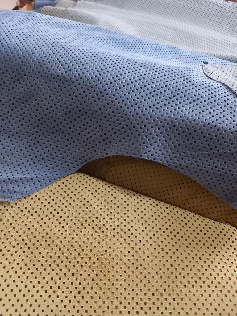 Heel veel kleuren geperforeerde pigskin, apart., Overige kleuren, Leer of Kunstleer, Nieuw, Ophalen of Verzenden