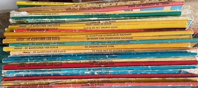 26x Kuifje stripboeken strips complete serie en extra, Boeken, Stripboeken, Gelezen, Complete serie of reeks, Ophalen of Verzenden