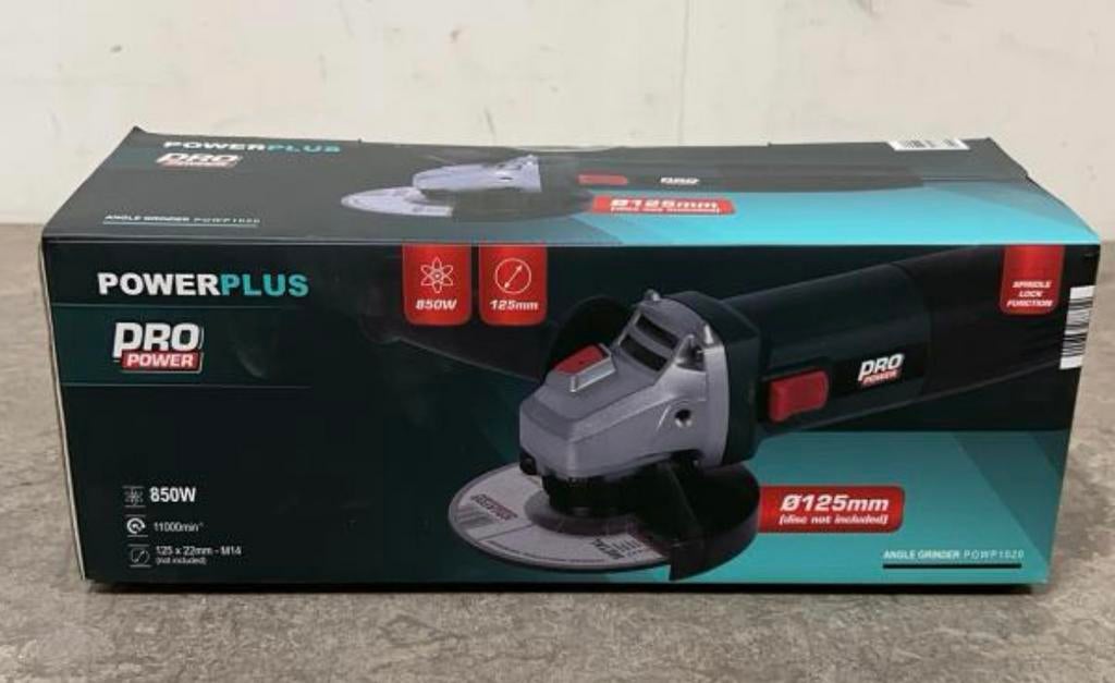 Powerplus haakse slijper, Doe-het-zelf en Verbouw, Ophalen of Verzenden, Zo goed als nieuw, 700 tot 1000 watt, Haakse handslijpmachine